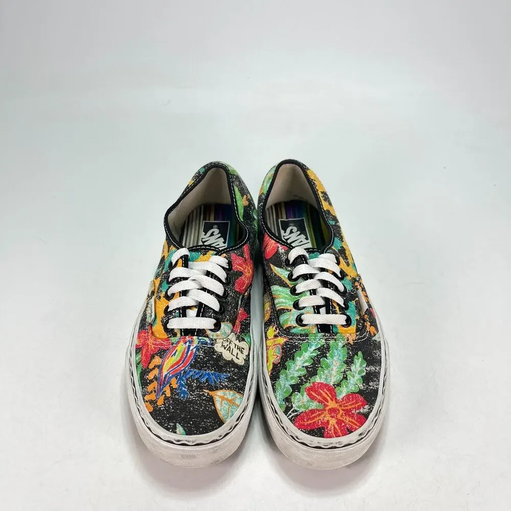 Vans Authentic Crayola Multi Jungle Leopard Low Top Sneakers 721356 Men's Size 8